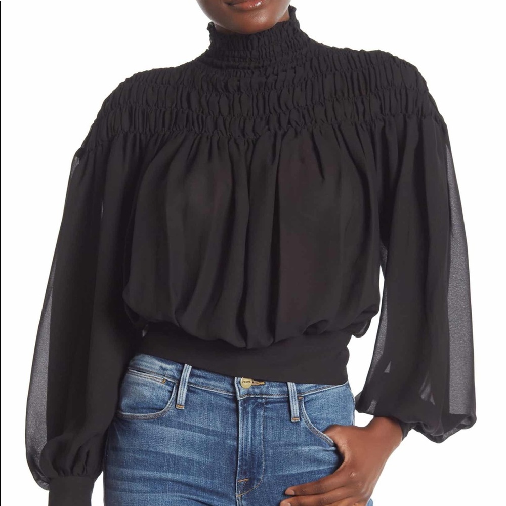 Frame Tie Back Blouse